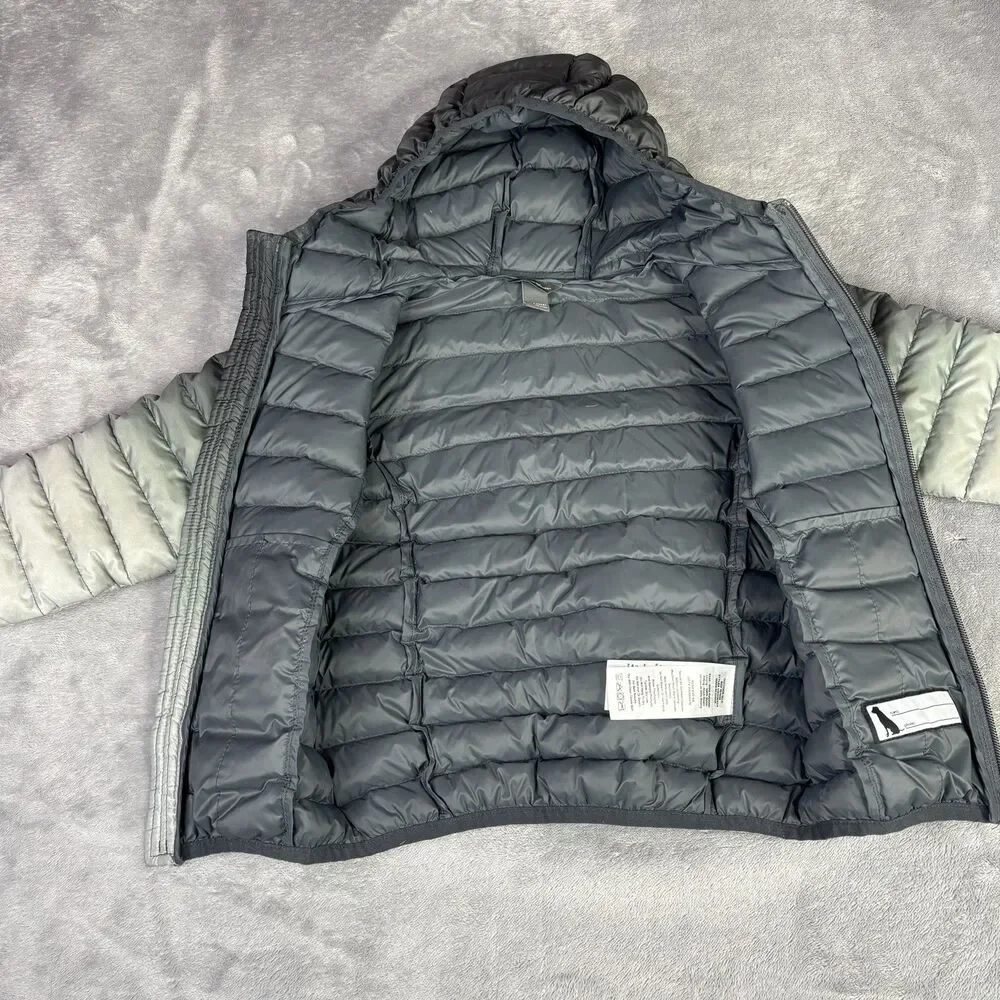 Eddie Bauer Jacket Unisex Kids 4 Gray Puffer Hooded Down Insulated‎ Winter